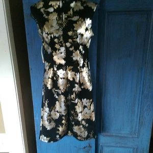 Tacera Gold, Silver and Black Dress